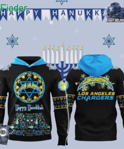 Los Angeles Chargers Happy Hanukkah Holiday New Hoodie