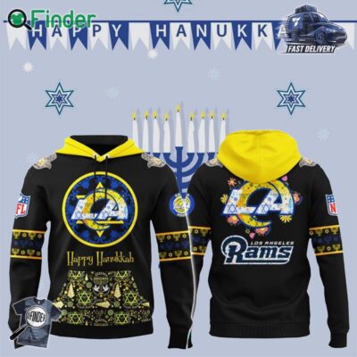Los Angeles Rams Happy Hanukkah Holiday New Hoodie