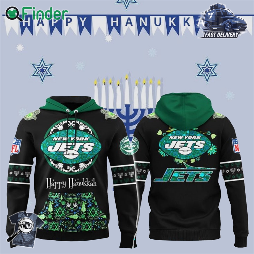 New York Jets Happy Hanukkah Holiday New Hoodie New York Jets Happy Hanukkah Holiday New Hoodie