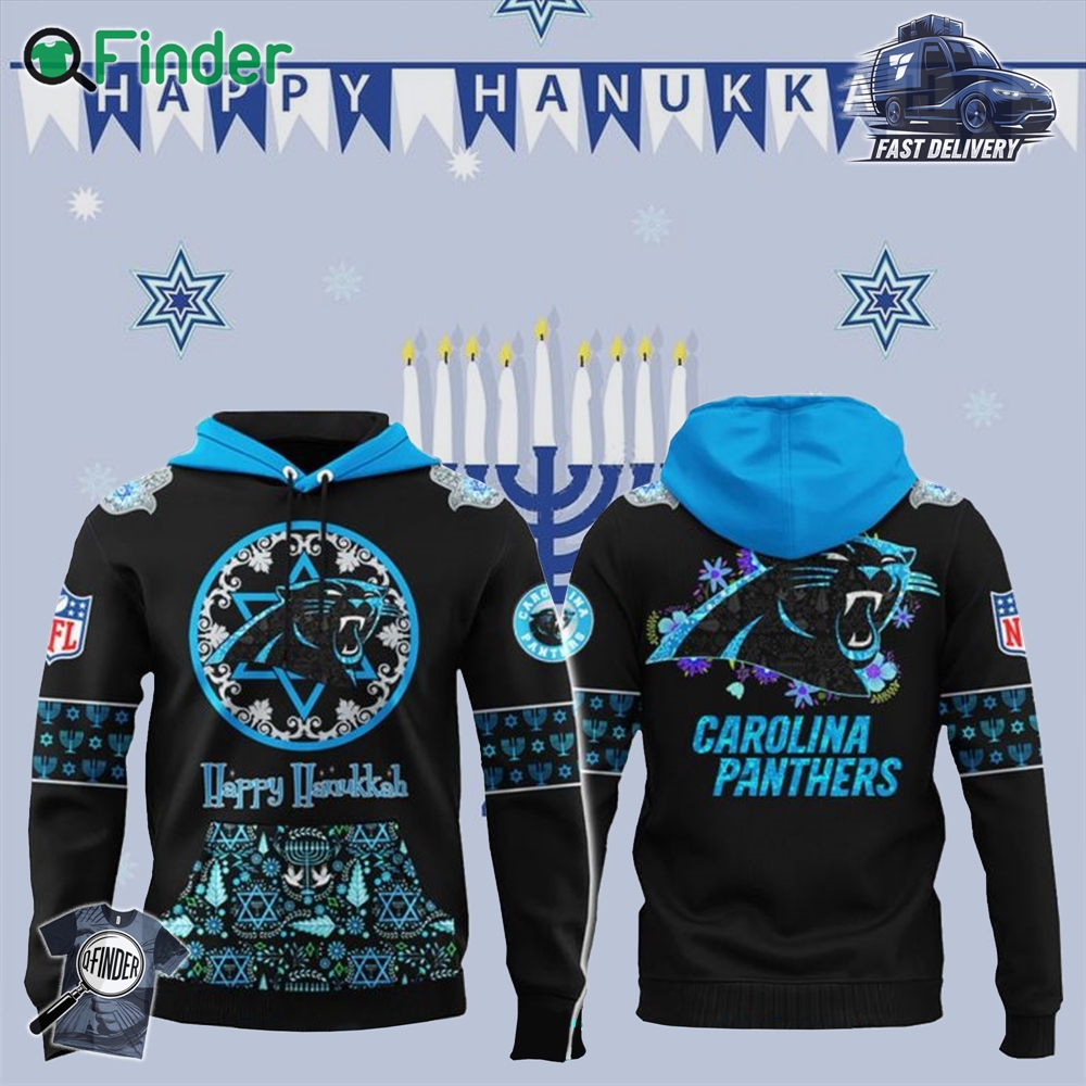 Carolina Panthers Happy Hanukkah Holiday New Hoodie Carolina Panthers Happy Hanukkah Holiday New Hoodie