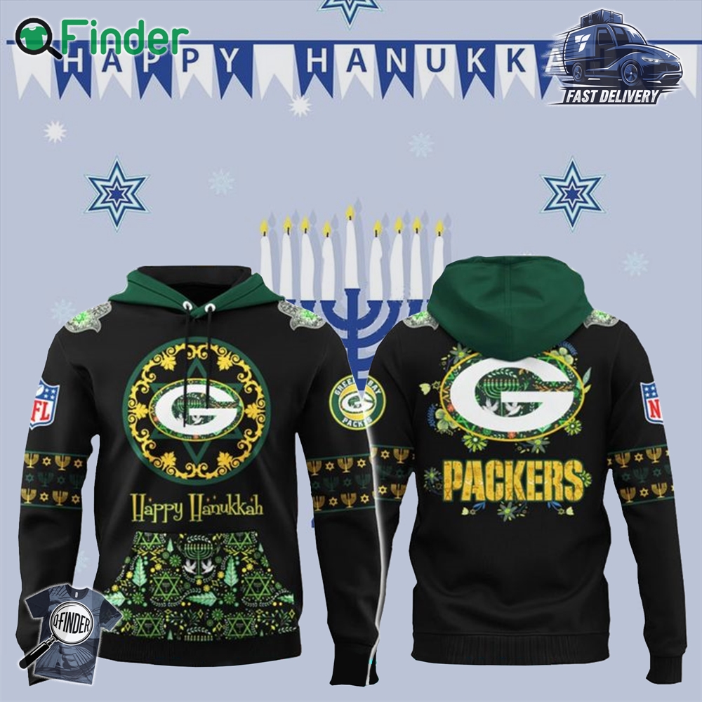 Green Bay Packers Happy Hanukkah Holiday New Hoodie Green Bay Packers Happy Hanukkah Holiday New Hoodie