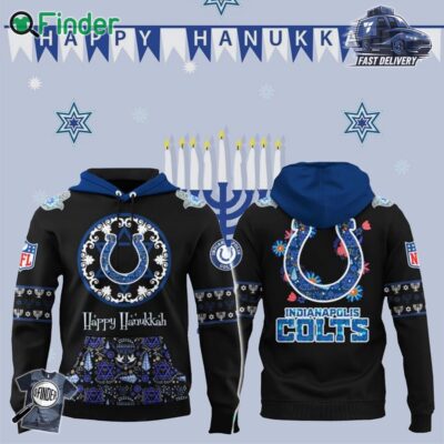 Indianapolis Colts Happy Hanukkah Holiday New Hoodie