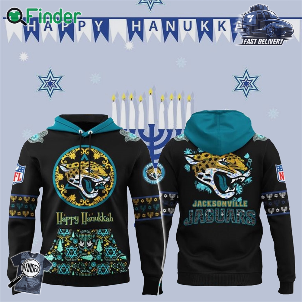 Jacksonville Jaguars Happy Hanukkah Holiday New Hoodie Jacksonville Jaguars Happy Hanukkah Holiday New Hoodie