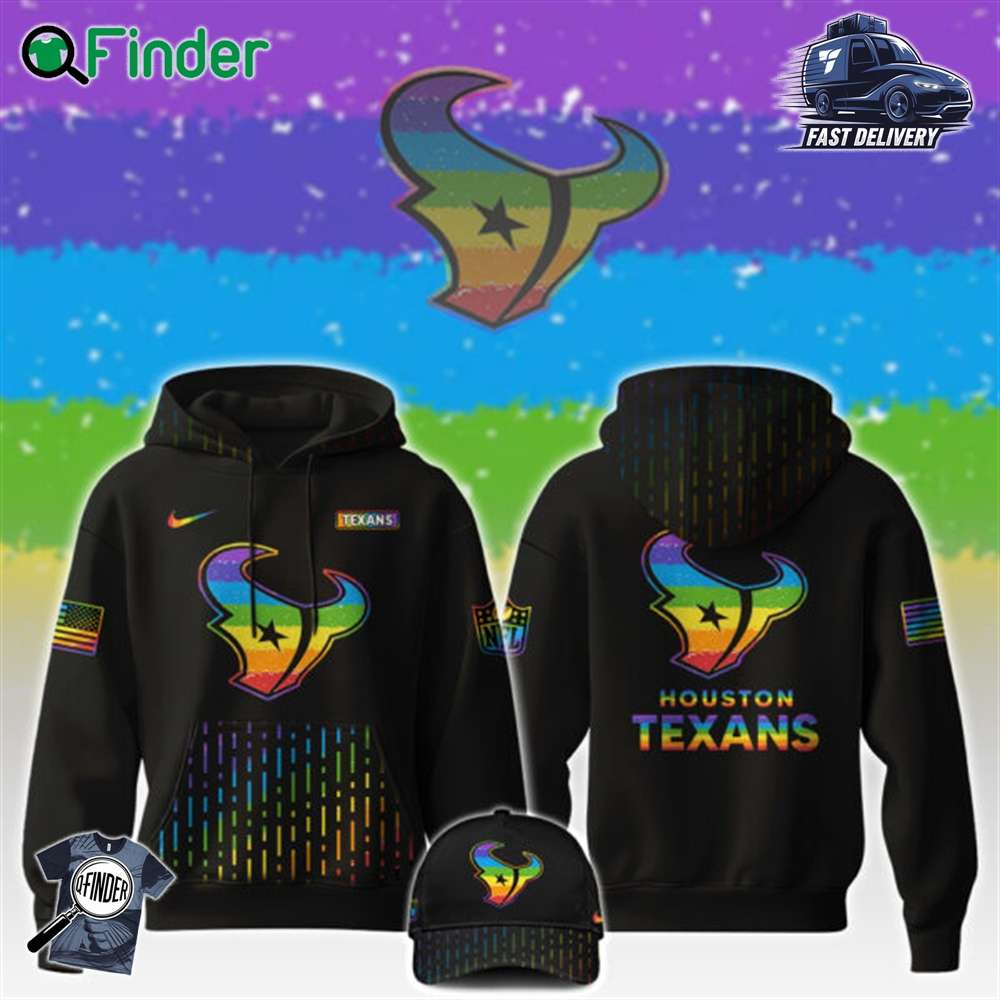 Houston Texans Nfl X Happy Pride Month Limited Edition Hoodie 2024 Houston Texans Nfl X Happy Pride Month Limited Edition Hoodie 2024