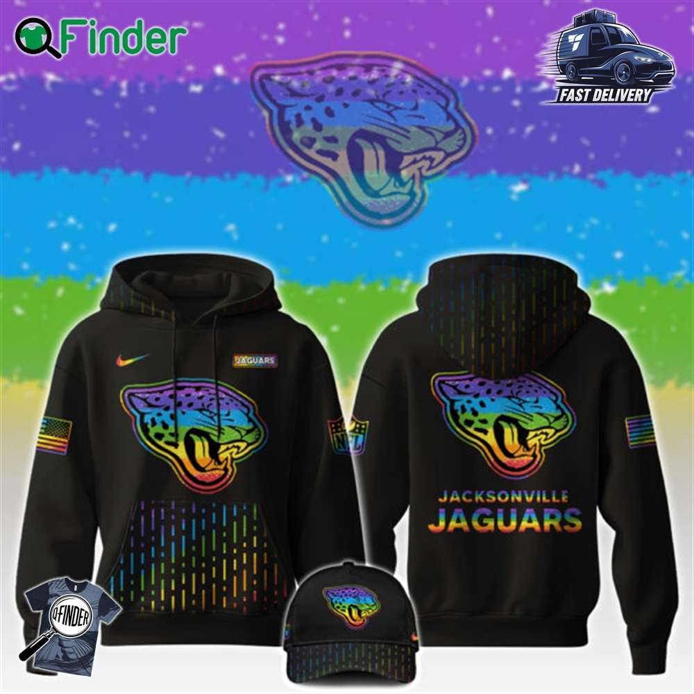 Jacksonville Jaguars Nfl X Happy Pride Month Limited Edition Hoodie 2024 Jacksonville Jaguars Nfl X Happy Pride Month Limited Edition Hoodie 2024