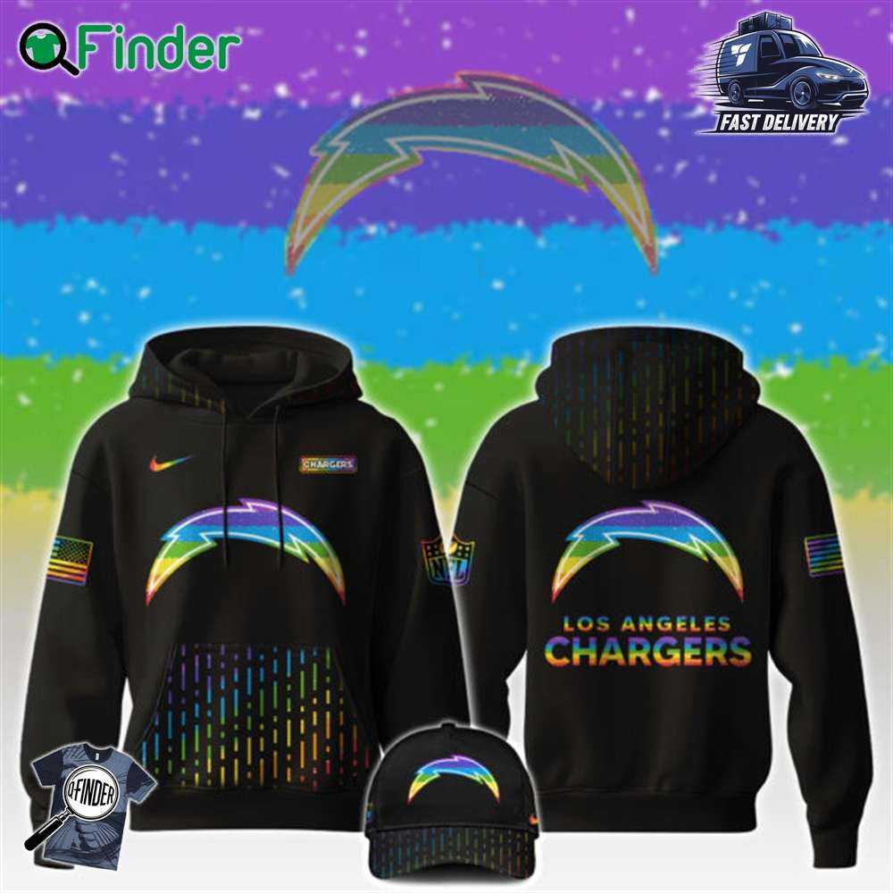 Los Angeles Chargers Nfl X Happy Pride Month Limited Edition Hoodie 2024 Los Angeles Chargers Nfl X Happy Pride Month Limited Edition Hoodie 2024