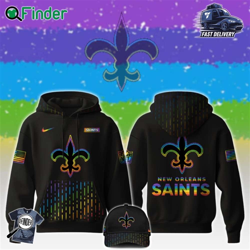 New Orleans Saints Nfl X Happy Pride Month Limited Edition Hoodie 2024 New Orleans Saints Nfl X Happy Pride Month Limited Edition Hoodie 2024
