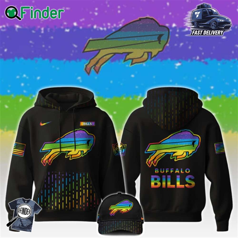 Buffalo Bills Nfl X Happy Pride Month Limited Edition Hoodie 2024 Buffalo Bills Nfl X Happy Pride Month Limited Edition Hoodie 2024