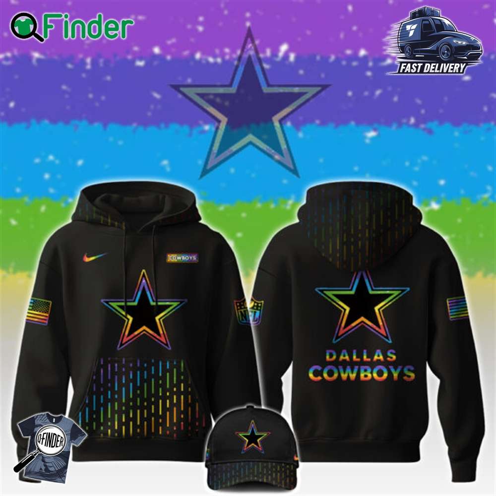 Dallas Cowboys Nfl X Happy Pride Month Limited Edition Hoodie 2024 Dallas Cowboys Nfl X Happy Pride Month Limited Edition Hoodie 2024
