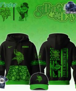 Minnesota Vikings Nfl X Stpatrickday Limited Edition Hoodie 2024
