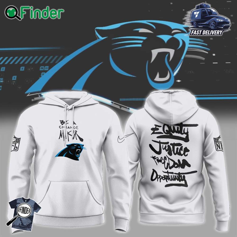Carolina Panthers Justice Opportunity Equity Freedom Hoodie Carolina Panthers Justice Opportunity Equity Freedom Hoodie