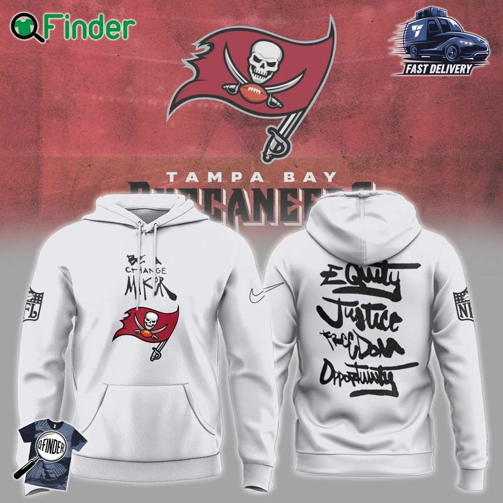 Tampa Bay Buccaneers Justice Opportunity Equity Freedom Hoodie Tampa Bay Buccaneers Justice Opportunity Equity Freedom Hoodie