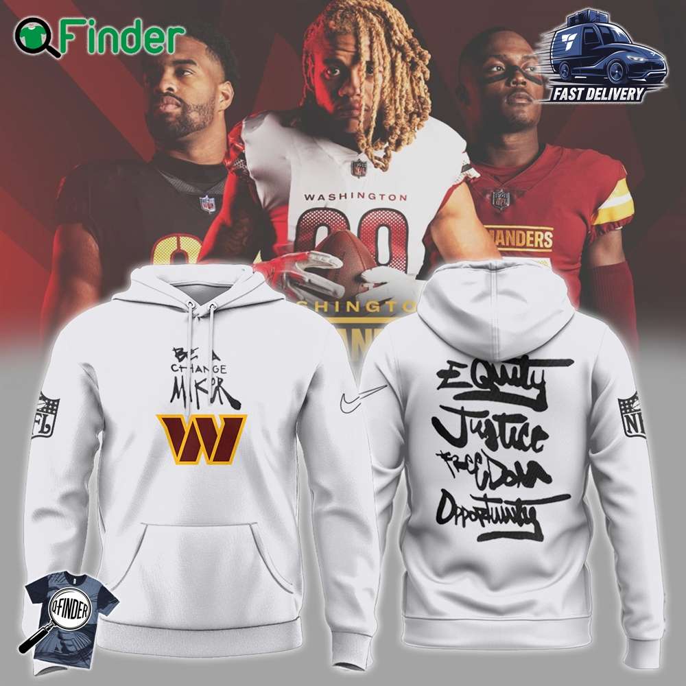 Washington Commanders Justice Opportunity Equity Freedom Hoodie Washington Commanders Justice Opportunity Equity Freedom Hoodie