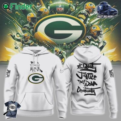 Green Bay Packers Justice Opportunity Equity Freedom Hoodie