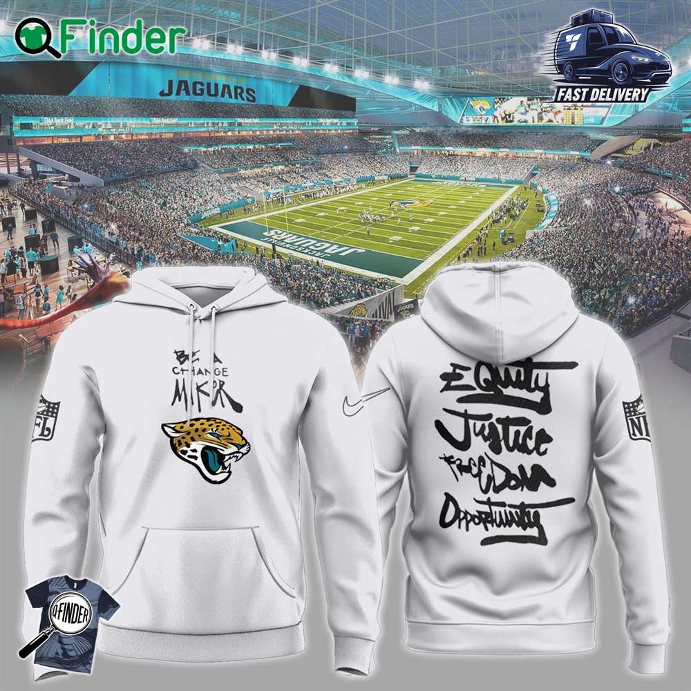 Jacksonville Jaguars Justice Opportunity Equity Freedom Hoodie Jacksonville Jaguars Justice Opportunity Equity Freedom Hoodie