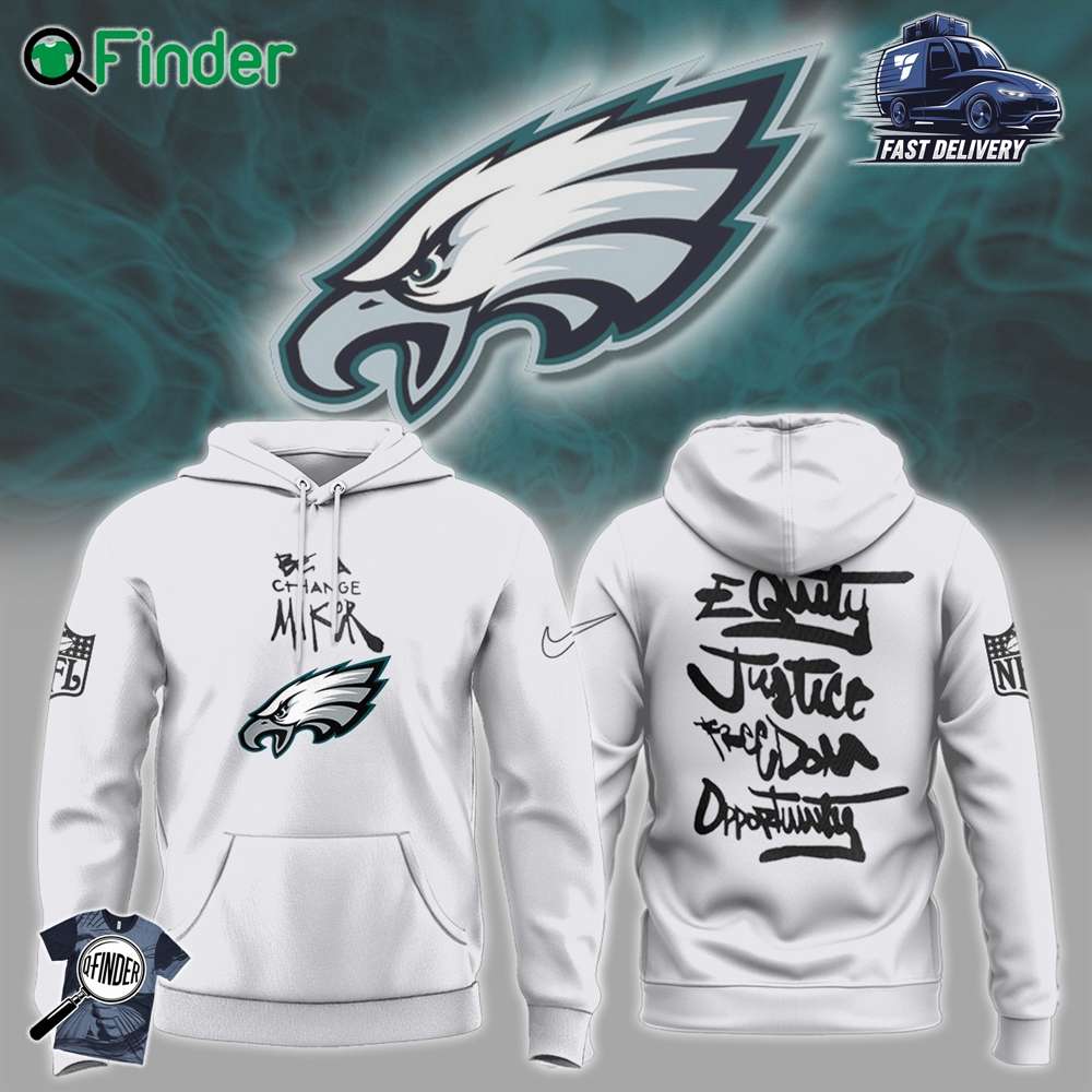 Philadelphia Eagles Justice Opportunity Equity Freedom Hoodie Philadelphia Eagles Justice Opportunity Equity Freedom Hoodie