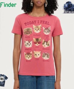 Today I Feel Girls Cat T-shirt