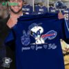 Buffalo Bills Peanuts Peace Love Bills T-shirt