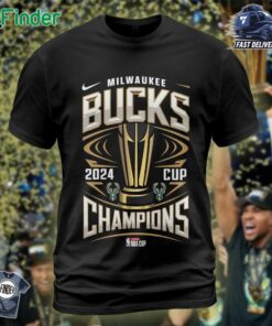 Mil Bucks Emirates Basketball 2024 Championship T-shirt