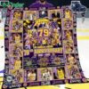 Los Angeles Lakers 79th Anniversary 1846-2025 Forever Fleece Blanket Quilt