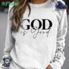 God Is Good All The Time Faith Check Sweatshirt White