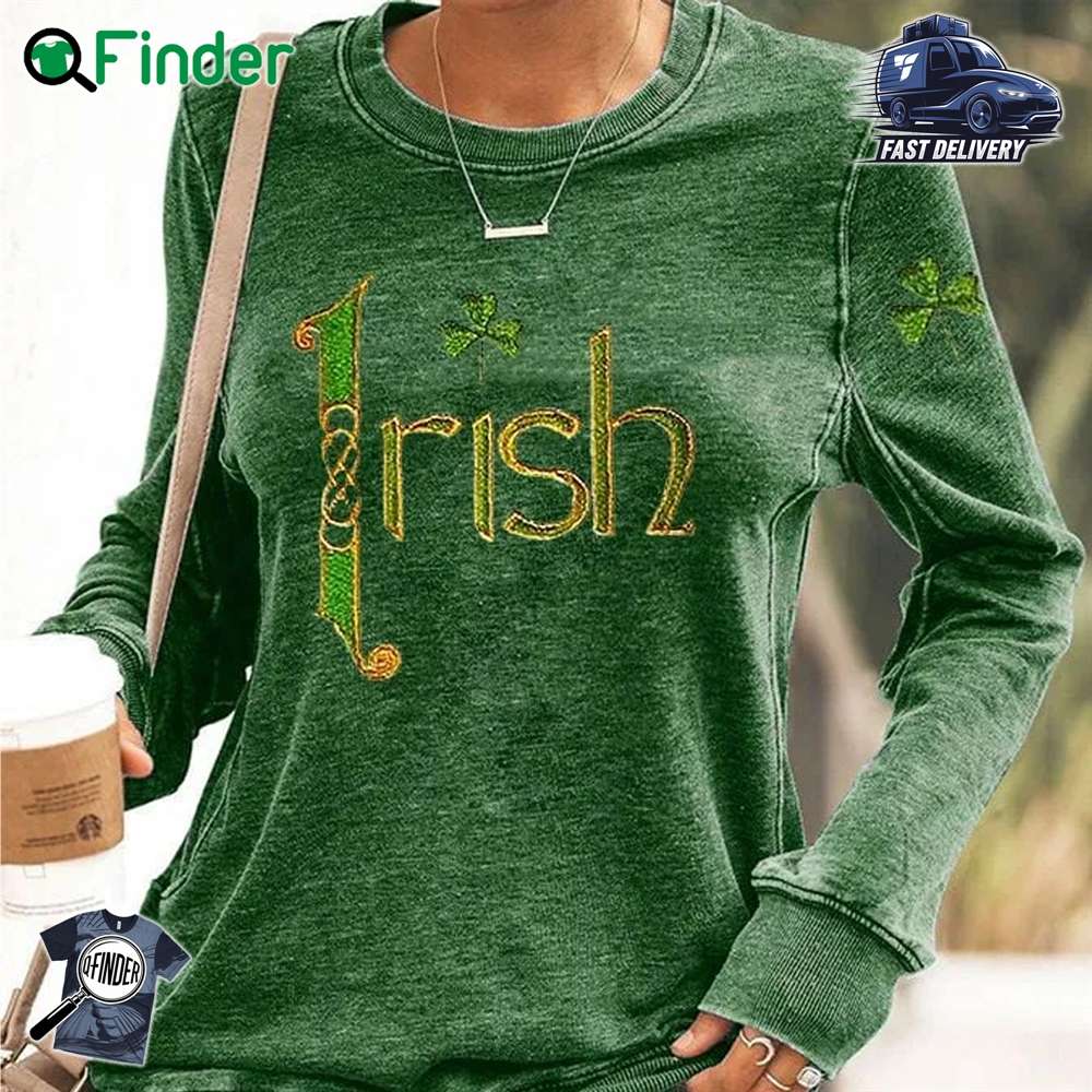 Women's St Patrick's Day Irish Shamrock Sweatshirt Women's St Patrick's Day Irish Shamrock Sweatshirt