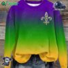 Mardi Gras Print Casual Sweatshirt