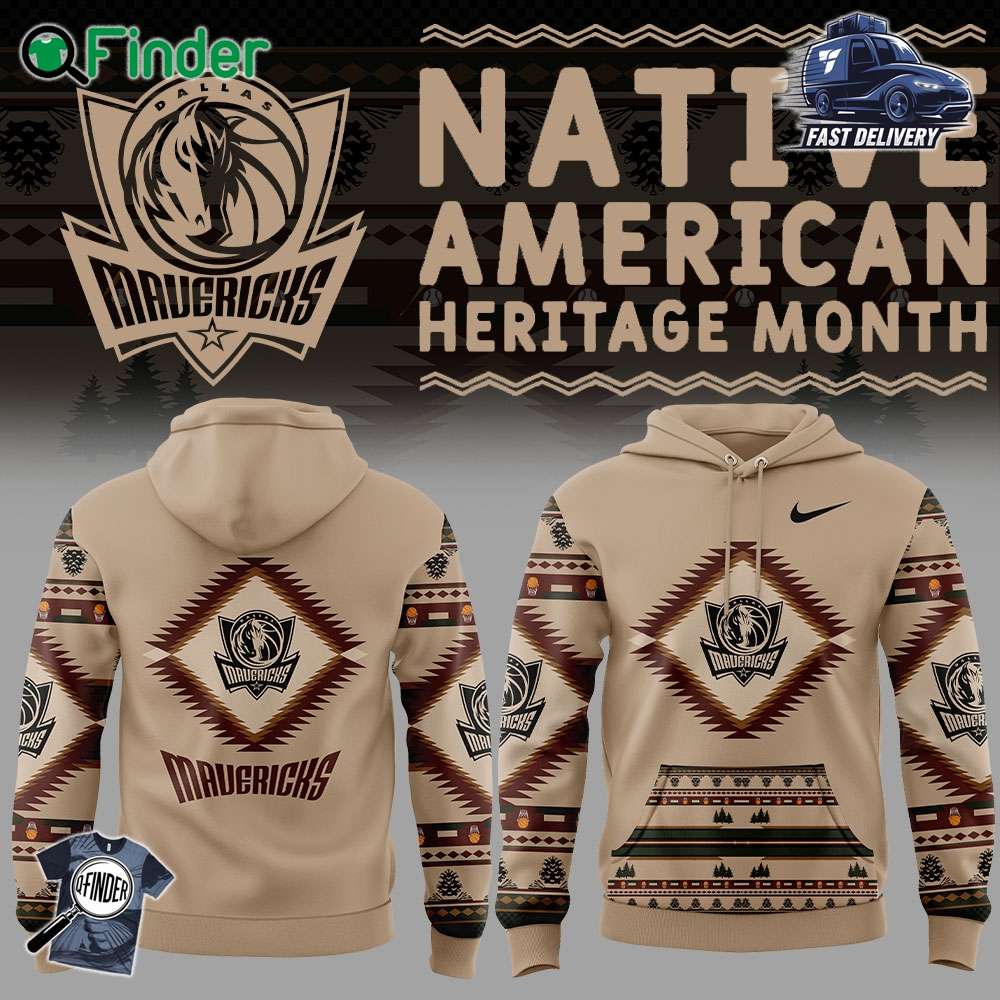Dallas Mavericks Native American Heritage Nike Hoodie V2 Dallas Mavericks Native American Heritage Nike Hoodie V2