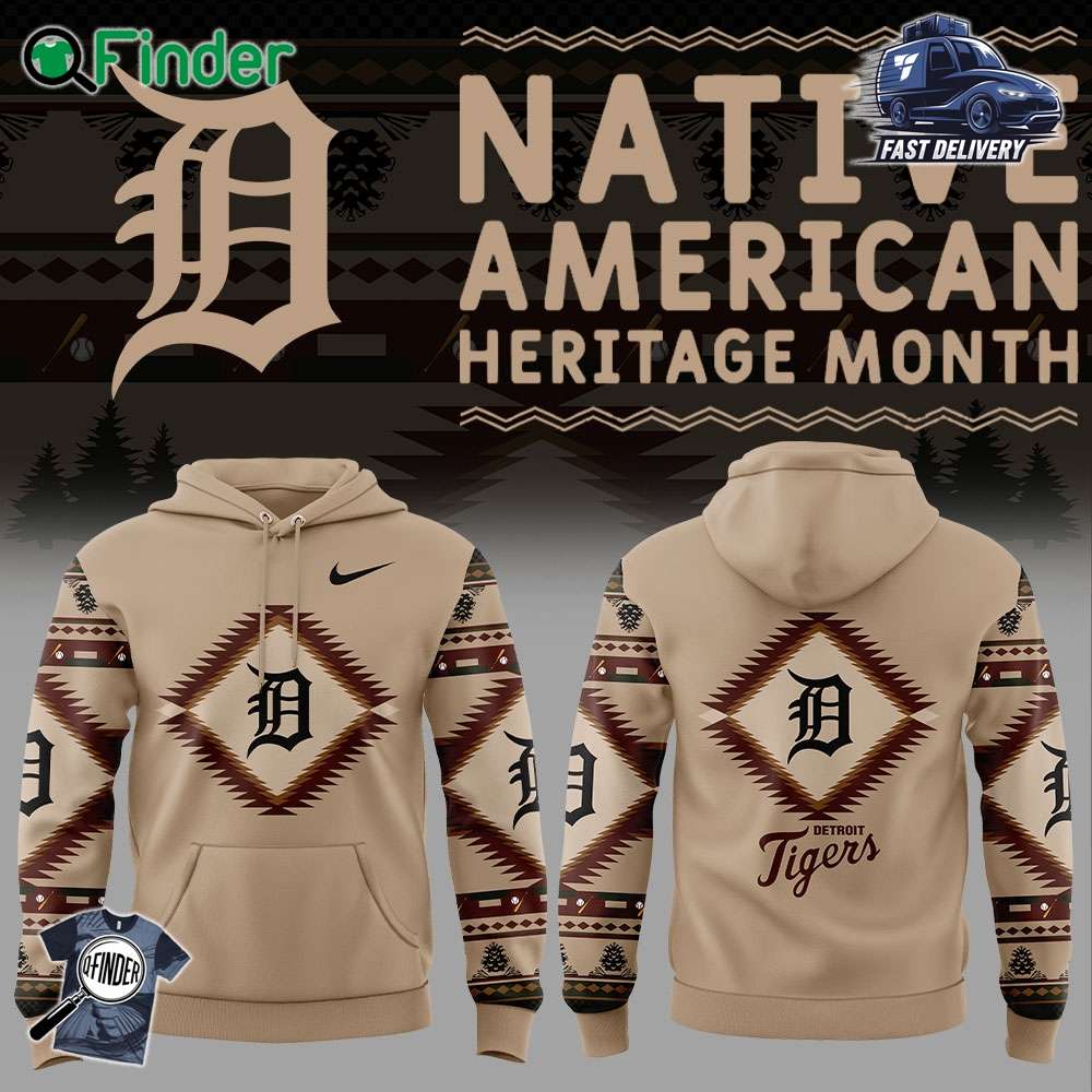 Detroit Tigers Native American Heritage Nike Hoodie Detroit Tigers Native American Heritage Nike Hoodie