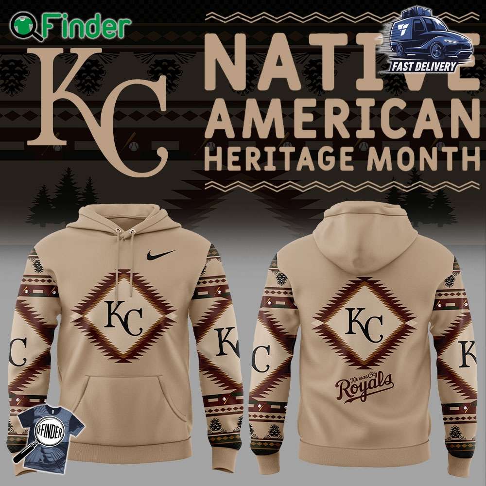 Kansas City Royals Native American Heritage Nike Hoodie Kansas City Royals Native American Heritage Nike Hoodie