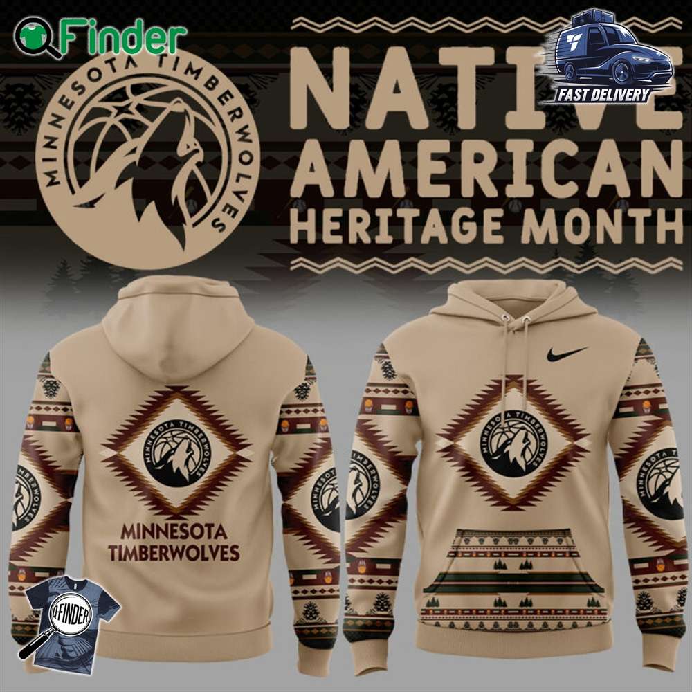 Minnesota Timberwolves Native American Heritage Nike Hoodie V2 Minnesota Timberwolves Native American Heritage Nike Hoodie V2
