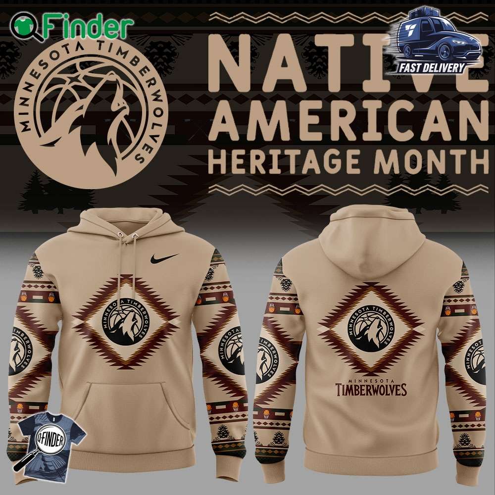 Minnesota Timberwolves Native American Heritage Nike Hoodie T shirt Sweatshirt Minnesota Timberwolves Native American Heritage Nike Hoodie T-shirt Sweatshirt