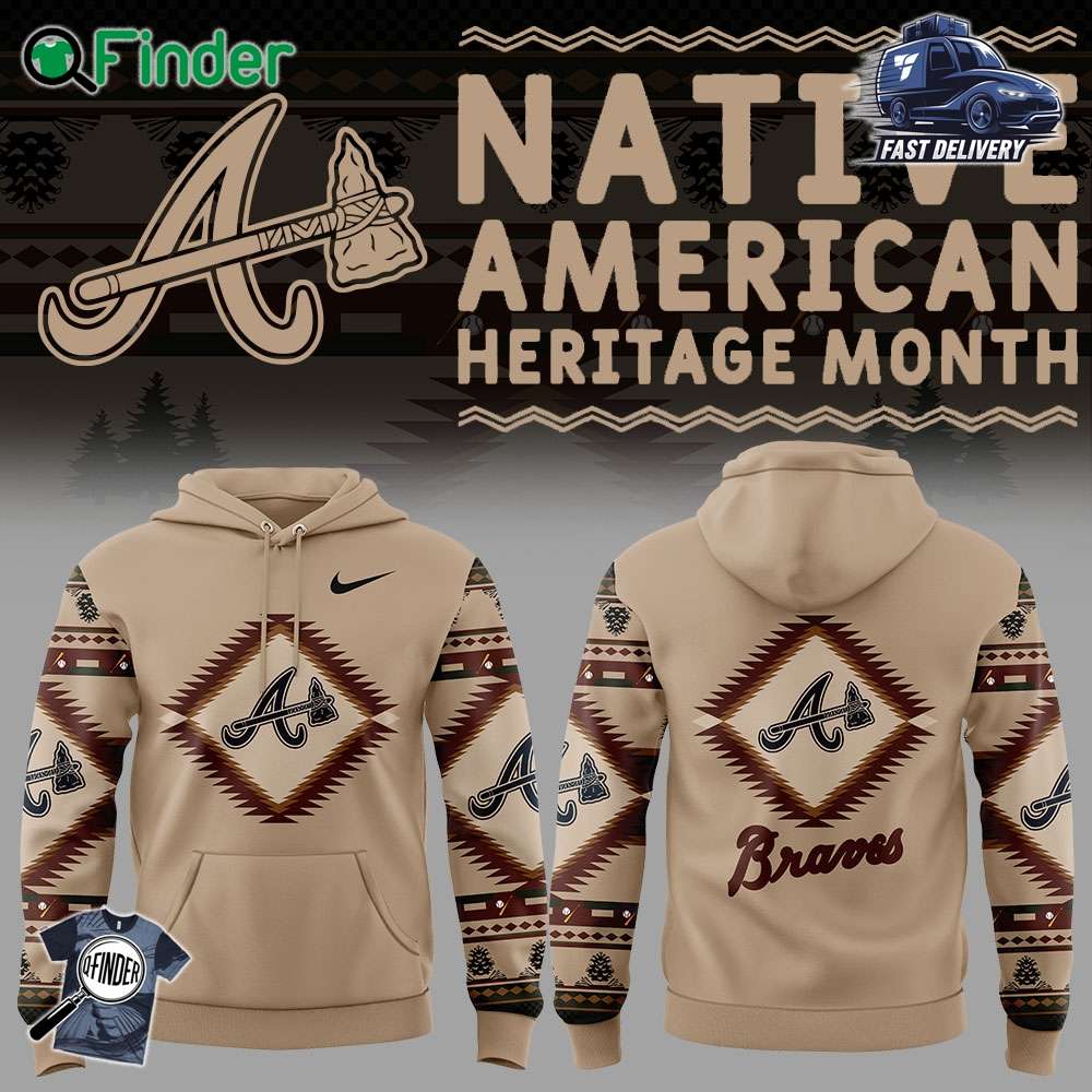 Atlanta Braves Native American Heritage Nike Hoodie Atlanta Braves Native American Heritage Nike Hoodie