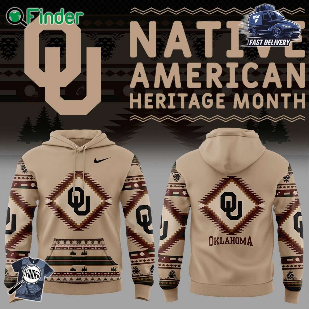 Oklahoma Football Native American Heritage Nike Hoodie V2 Oklahoma Football Native American Heritage Nike Hoodie V2