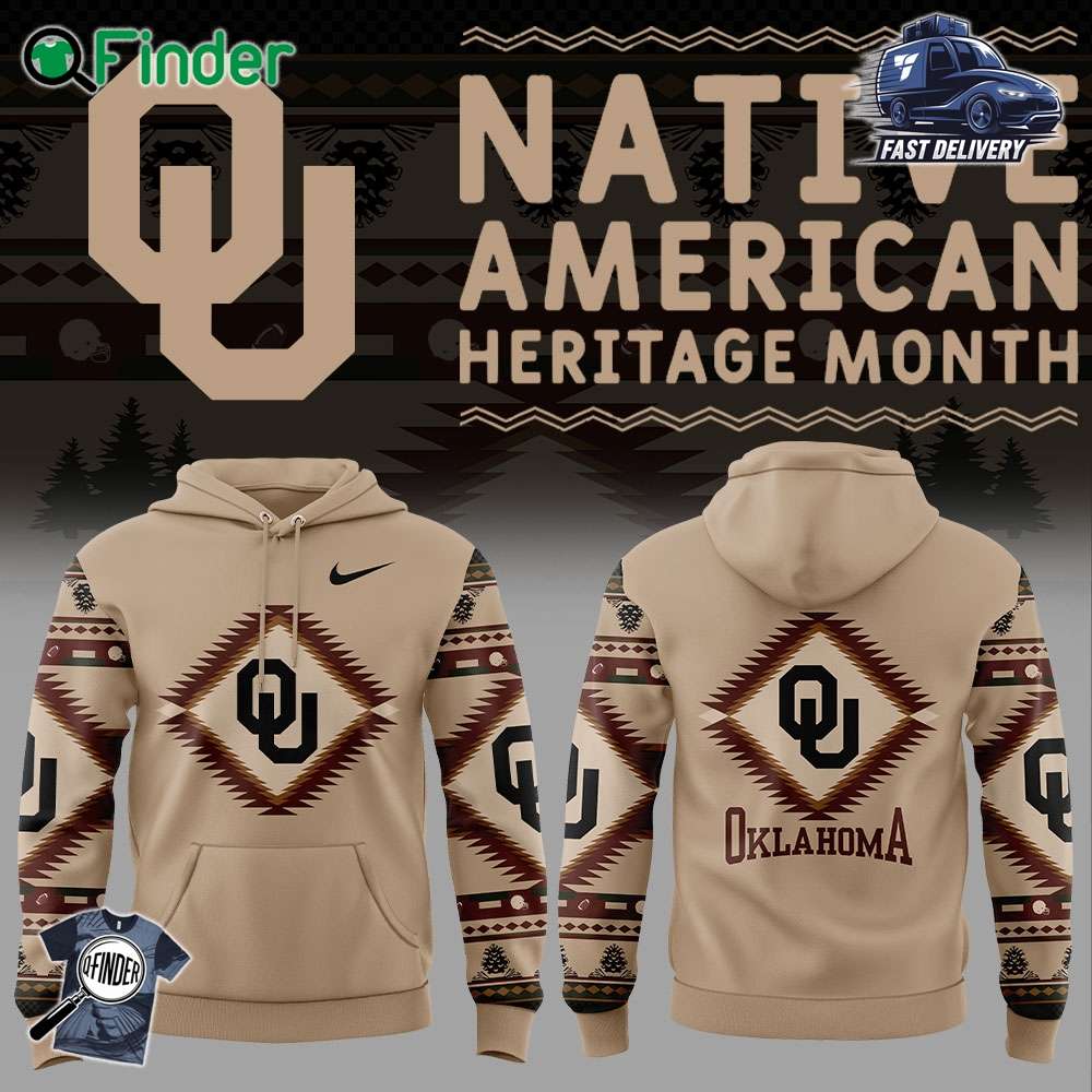 Oklahoma Football Native American Heritage Nike Hoodie Oklahoma Football Native American Heritage Nike Hoodie
