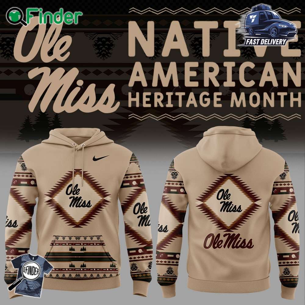 Ole Miss Football Native American Heritage Nike Hoodie Ole Miss Football Native American Heritage Nike Hoodie