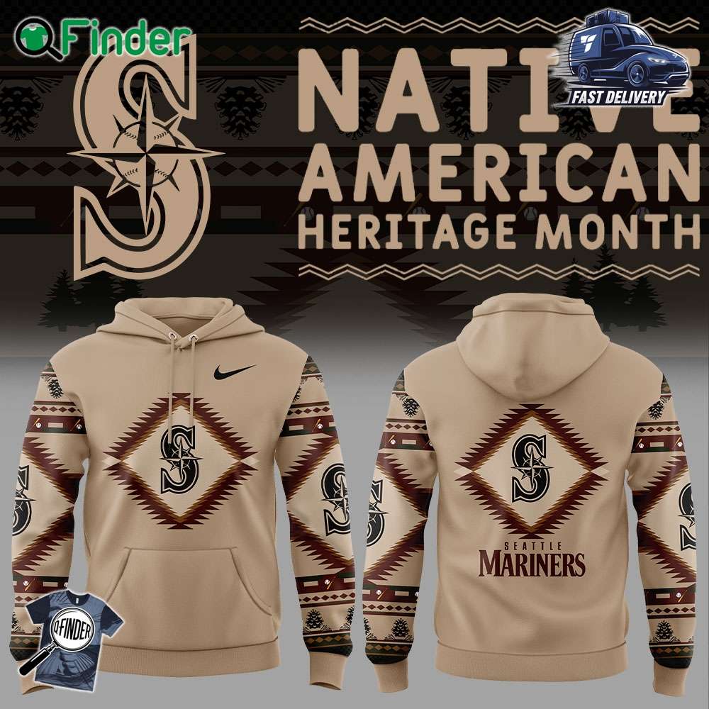 Seattle Mariners Native American Heritage Nike Hoodie Seattle Mariners Native American Heritage Nike Hoodie