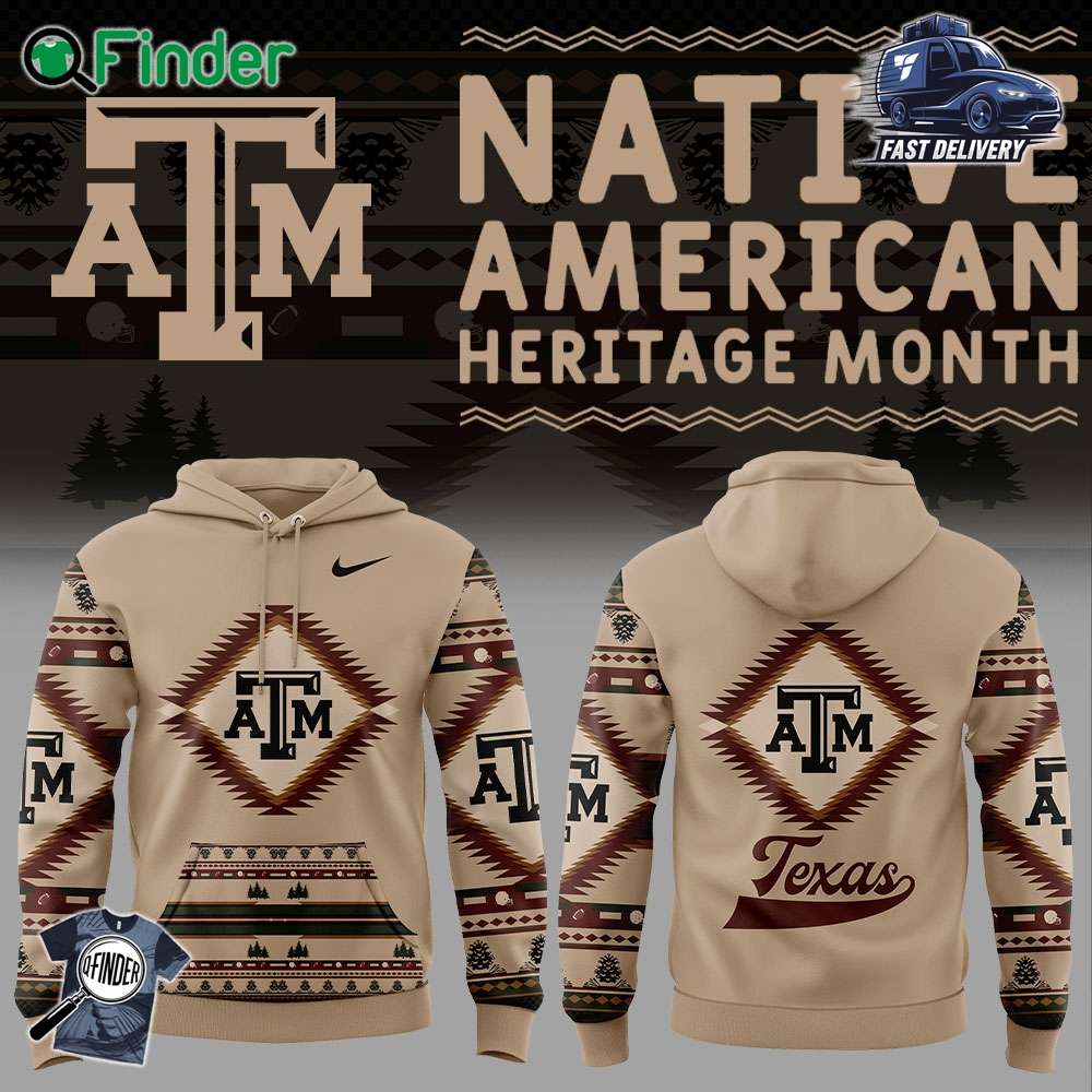 Texas Aandm Football Native American Heritage Nike Hoodie Texas Aandm Football Native American Heritage Nike Hoodie