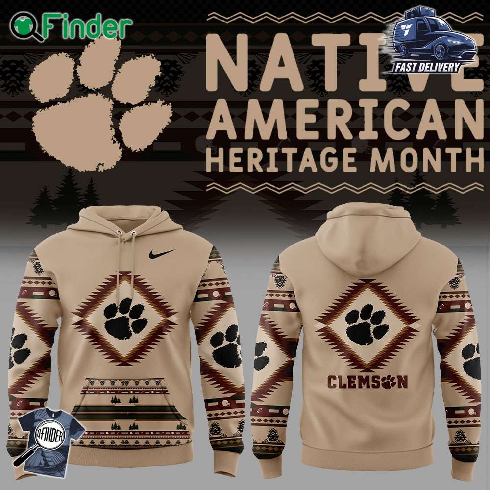 Clemson Football Native American Heritage Nike Hoodie Clemson Football Native American Heritage Nike Hoodie