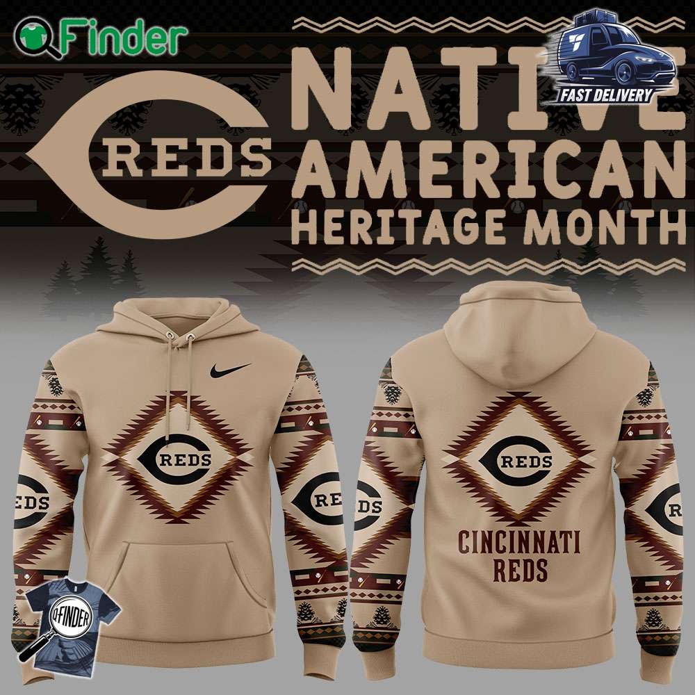 Cincinnati Reds Native American Heritage Nike Hoodie Cincinnati Reds Native American Heritage Nike Hoodie