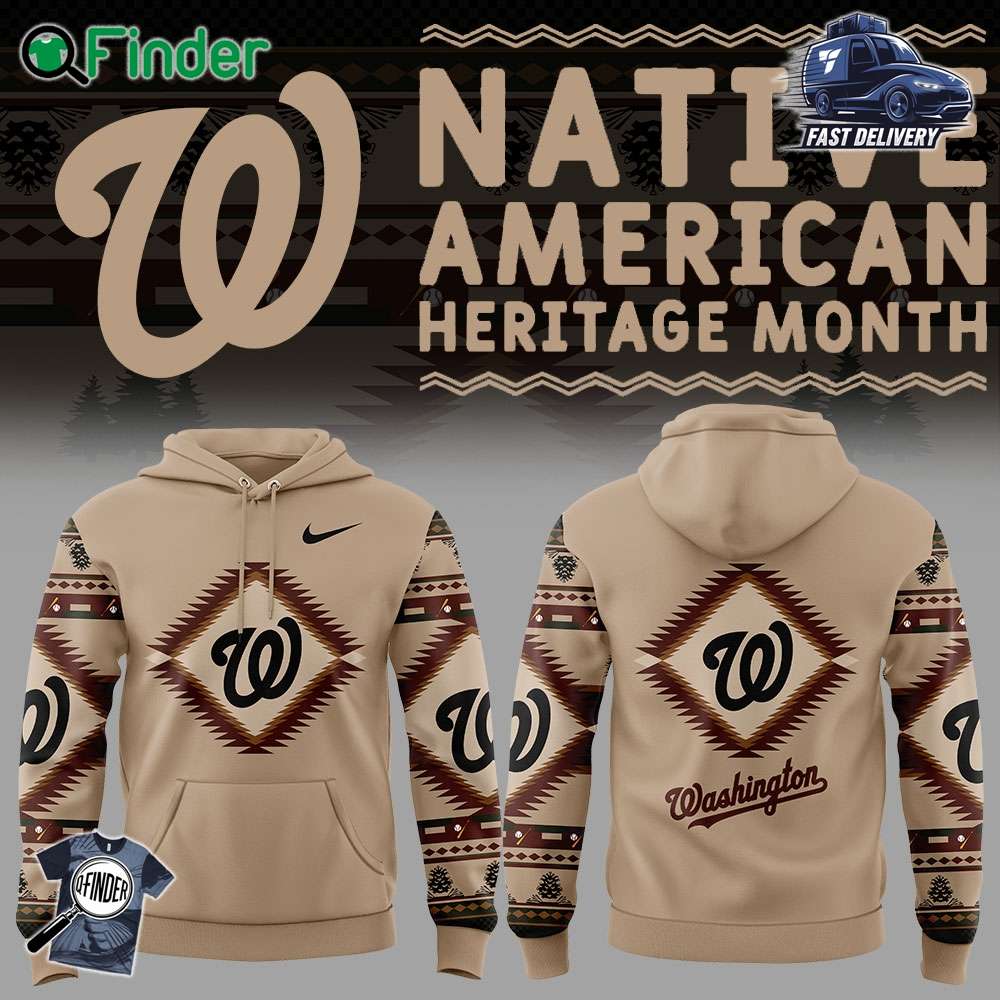 Washington Nationals Native American Heritage Nike Hoodie Washington Nationals Native American Heritage Nike Hoodie