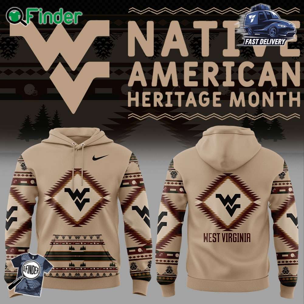 West Virginia Football Native American Heritage Nike Hoodie West Virginia Football Native American Heritage Nike Hoodie