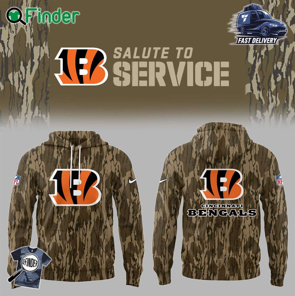 Limited Edition Cicinati Bengals Salute To Service Hoodie 2024 Limited Edition Cicinati Bengals Salute To Service Hoodie 2024