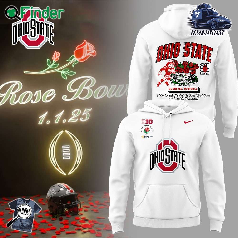 Limited Edition Ohio State Football Rose Bowl Game Nike Hoodie Limited Edition Ohio State Football Rose Bowl Game Nike Hoodie