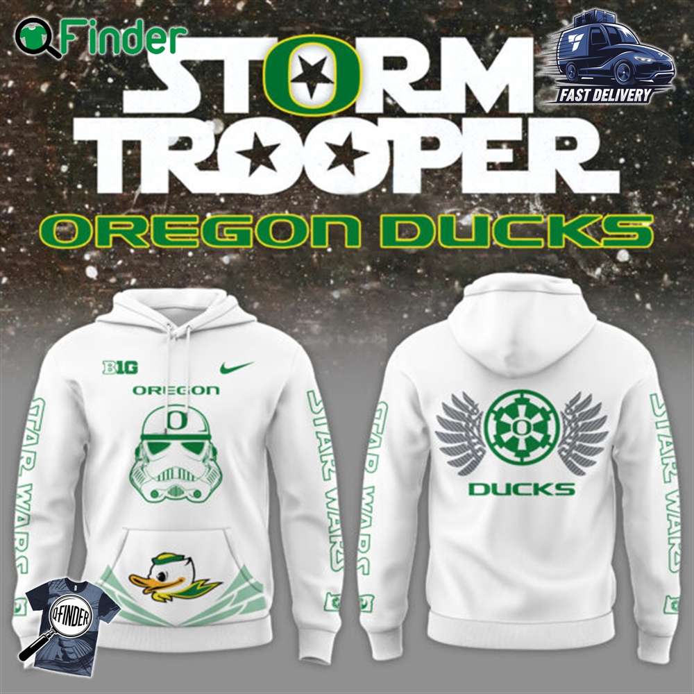 Limited Edition Oregon Ducks Football Storm Trooper Hoodie 2024 Limited Edition Oregon Ducks Football Storm Trooper Hoodie 2024