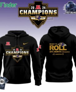 2024 Afc North Division Champions Baltimore Ravens Nike Limited Hoodie T-shirt