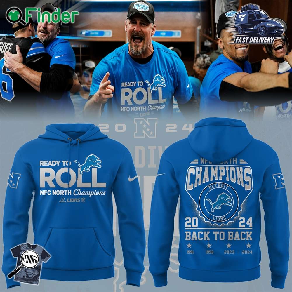 Detroit Lions Nfl Nike Limited Nfc North Division Champions 2024 Blue Hoodie Detroit Lions Nfl Nike Limited Nfc North Division Champions 2024 Blue Hoodie