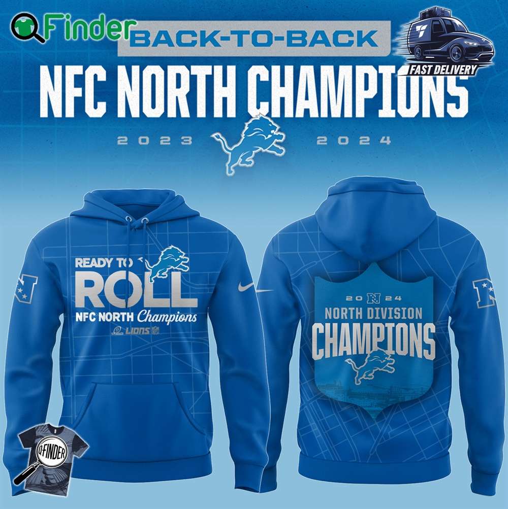 Detroit Lions Nfl Nike Limited Nfc North Division Champions 2024 Blue Hoodie T shirt Sweatshirt Detroit Lions Nfl Nike Limited Nfc North Division Champions 2024 Blue Hoodie T-shirt Sweatshirt