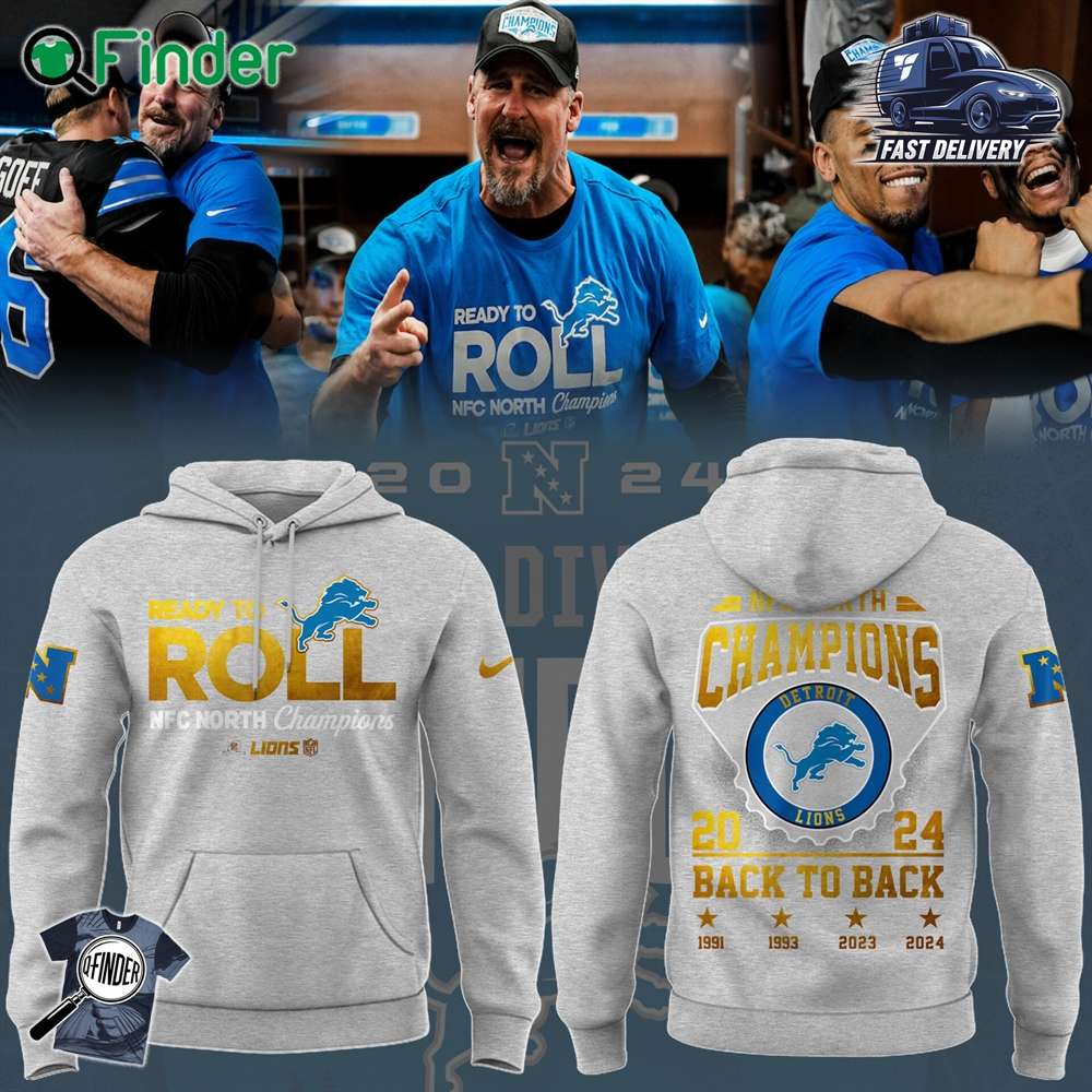 Detroit Lions Nfl Nike Limited Nfc North Division Champions 2024 Grey Hoodie Detroit Lions Nfl Nike Limited Nfc North Division Champions 2024 Grey Hoodie