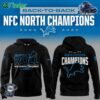 Limited Edition Lions Back-to-back 2024 Nfc North Champions Hoodie T-shirt